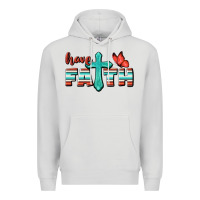 Dove Grey Have Faith Premium Hoodie - BundleAndBundleShop
