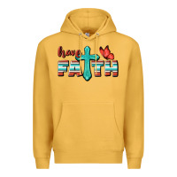 Mustard Have Faith Premium Hoodie - BundleAndBundleShop