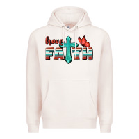 Pale Pink Have Faith Premium Hoodie - BundleAndBundleShop