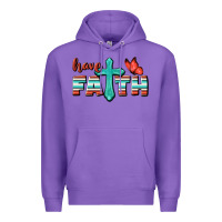 Purple Have Faith Premium Hoodie - BundleAndBundleShop