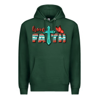 Sports Green Have Faith Premium Hoodie - BundleAndBundleShop