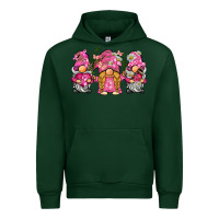 Forest Green breast cancer gnome Urban Hoodie - BarkalooDesign