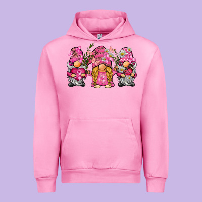 Breast Cancer Gnome Urban Hoodie Designed By Barkaloodesign
