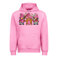 Fuchsia Pink breast cancer gnome Urban Hoodie - BarkalooDesign
