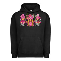 Pigment Black breast cancer gnome Urban Hoodie - BarkalooDesign