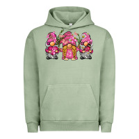 Pigment Oil Green breast cancer gnome Urban Hoodie - BarkalooDesign