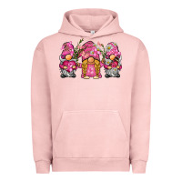 Pigment Salmon breast cancer gnome Urban Hoodie - BarkalooDesign