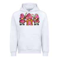 White breast cancer gnome Urban Hoodie - BarkalooDesign