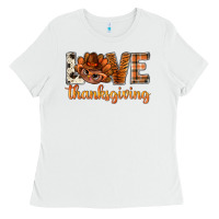 Love Thanksgiving With Turkey Bbs Ladies Tee | Teevron