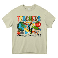 Mossy teachers change the world Heavy Core Tee - NancyCooperArtShop