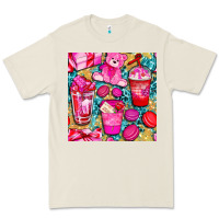 Bone valentines day with love coffee cups  seamless pattern bbs Premium Tee - BundleAndBundleShop