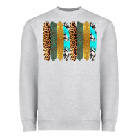 Heather Grey western brushstrokes Heavyweight Sweatshirt - OliviaCreatesArt