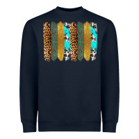 Navy western brushstrokes Heavyweight Sweatshirt - OliviaCreatesArt