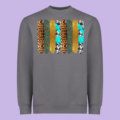 Western Brushstrokes Heavyweight Sweatshirt Designed By Oliviacreatesart