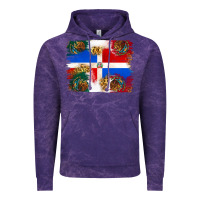 Cloud Purple Mexican and Puerto Rico Flag Vintage Hoodie - texasbilliewilder