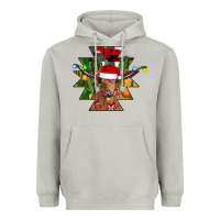 Moon Dust longhorn Aztec Christmas Heavyweight Hoodie - CowhideDigitalArt