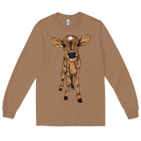 Toasted Coconut Baby cow Long Sleeve Tee - HowdyJamesFarm