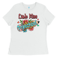 White little miss preschool Ladies Tee - RanaPortraitStore