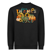 Black give thanks to the lord Heavyweight Sweatshirt - FaDigitalArtStudio