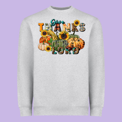 Give Thanks To The Lord Heavyweight Sweatshirt Designed By Fadigitalartstudio