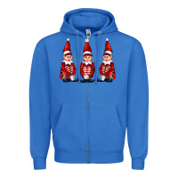 True Royal Christmas Elfs Zipper Hoodie - FaDigitalArtStudio