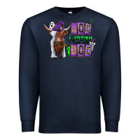 Navy Moo I Mean Boo Premium Sweatshirt - CowhideDigitalArt