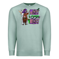 Seafoam Moo I Mean Boo Premium Sweatshirt - CowhideDigitalArt