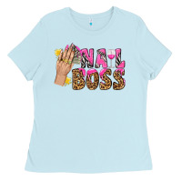 Baby Blue nail boss bbs Ladies Tee - BundleAndBundleShop