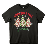 Asphalt christmas tree junkie Heavy Core Tee - MaliasSmallBusiness