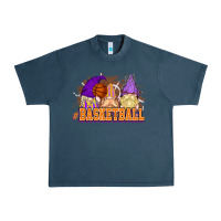 Midnight Navy Basketball gnomes Urban Heavy Tee - NancyCooperArtShop