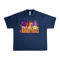 Navy Basketball gnomes Urban Heavy Tee - NancyCooperArtShop