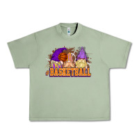 Oil Green Basketball gnomes Urban Heavy Tee - NancyCooperArtShop