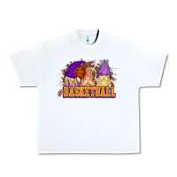 White Basketball gnomes Urban Heavy Tee - NancyCooperArtShop