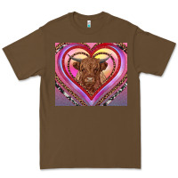 Cacao highland cow valentine's day Premium Tee - RanaPortraitStore