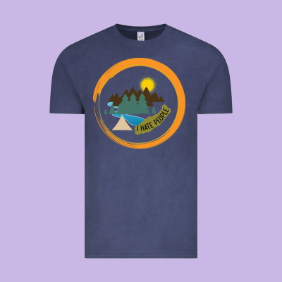 I Hate People Camping Hiking Vintage Tee Designed By Bettercallsaul