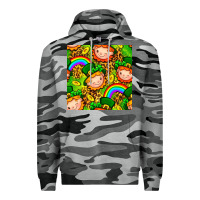 St. Patrick's Dwarf Seamless Pattern Digital Paper Premium Hoodie | Teevron