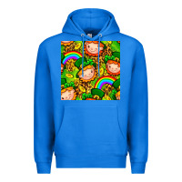 True Royal St. Patrick's dwarf seamless pattern digital paper Premium Hoodie - BundleAndBundleShop