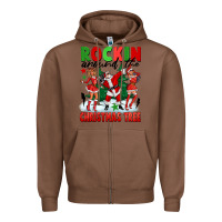 Chestnut Rockin Around The Christmas Tree Zipper Hoodie - FaDigitalArtStudio