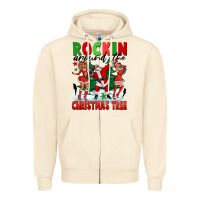 Rockin Around The Christmas Tree Zipper Hoodie | Teevron