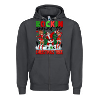 Smoke Rockin Around The Christmas Tree Zipper Hoodie - FaDigitalArtStudio