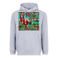 Heather Grey Just A Girl Who Loves Christmas Heavyweight Hoodie - CowhideDigitalArt