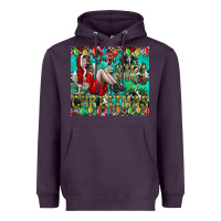 Plum Just A Girl Who Loves Christmas Heavyweight Hoodie - CowhideDigitalArt