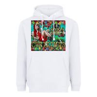 White Just A Girl Who Loves Christmas Heavyweight Hoodie - CowhideDigitalArt