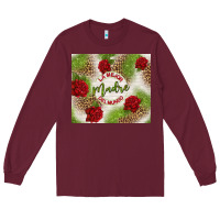 Burgundy la mejor madre del mundo Long Sleeve Tee - TumblerDesignByShophia