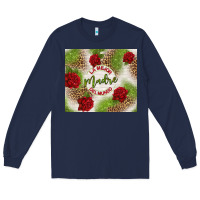 Navy la mejor madre del mundo Long Sleeve Tee - TumblerDesignByShophia
