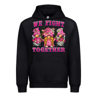 Black we fight together breast cancer gnome Urban Hoodie - BarkalooDesign