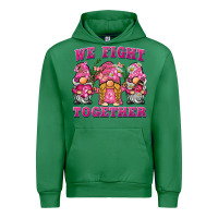 Emerald we fight together breast cancer gnome Urban Hoodie - BarkalooDesign