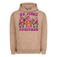 Pigment Burro we fight together breast cancer gnome Urban Hoodie - BarkalooDesign
