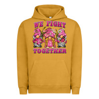 Pigment Peanut Butter we fight together breast cancer gnome Urban Hoodie - BarkalooDesign