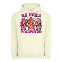 Pigment Pistachio we fight together breast cancer gnome Urban Hoodie - BarkalooDesign